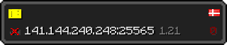 Userbar 320x64 in minecraft style for 141.144.240.248:25565