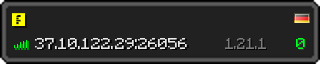 Userbar 320x64 in minecraft style for 37.10.122.29:26056