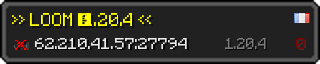 Userbar 320x64 in minecraft style for 62.210.41.57:27794