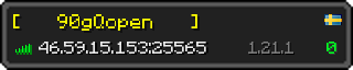 Userbar 320x64 in Minecraft-Stil für den Server 46.59.15.153:25565