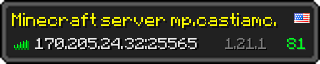 Userbar 320x64 in minecraft style for 170.205.24.32:25565