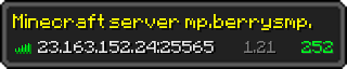 Userbar 320x64 in Minecraft-Stil für den Server 23.163.152.24:25565