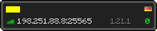 Userbar 320x64 in minecraft style for 198.251.88.8:25565