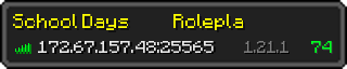 Userbar 320x64 in Minecraft-Stil für den Server 172.67.157.48:25565