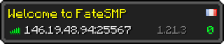 Userbar 320x64 in minecraft style for 146.19.48.94:25567