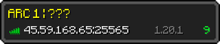 Userbar 320x64 in minecraft style for 45.59.168.65:25565