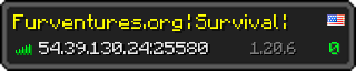 Userbar 320x64 in minecraft style for 54.39.130.24:25580