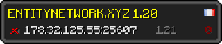 Userbar 320x64 in minecraft style for 178.32.125.55:25607