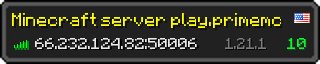 Userbar 320x64 in minecraft style for 66.232.124.82:50006