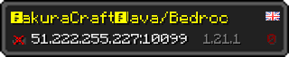 Юзербар 320x64 у стилі майнкрафт для сервера 51.222.255.227:10099