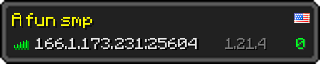 Юзербар 320x64 у стилі майнкрафт для сервера 166.1.173.231:25604
