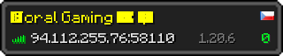 Userbar 320x64 in Minecraft-Stil für den Server 94.112.255.76:58110