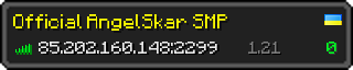 Userbar 320x64 in minecraft style for 85.202.160.148:2299