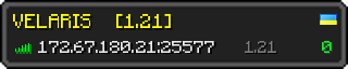 Userbar 320x64 in minecraft style for 172.67.180.21:25577