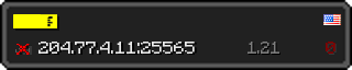 Userbar 320x64 in minecraft style for 204.77.4.11:25565