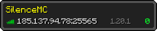 Userbar 320x64 in minecraft style for 185.137.94.78:25565