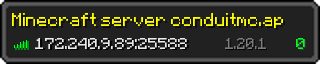 Userbar 320x64 in minecraft style for 172.240.9.89:25588