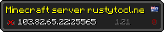 Userbar 320x64 in Minecraft-Stil für den Server 103.82.65.22:25565