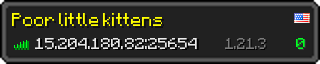 Userbar 320x64 in minecraft style for 15.204.180.82:25654