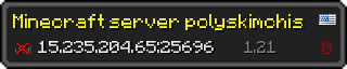 Userbar 320x64 in Minecraft-Stil für den Server 15.235.204.65:25696