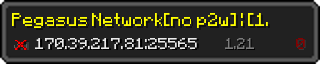 Userbar 320x64 in minecraft style for 170.39.217.81:25565