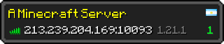 Userbar 320x64 in minecraft style for 213.239.204.169:10093