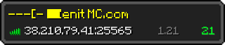 Userbar 320x64 in Minecraft-Stil für den Server 38.210.79.41:25565