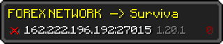 Userbar 320x64 in minecraft style for 162.222.196.192:27015