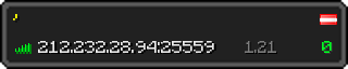 Userbar 320x64 in minecraft style for 212.232.28.94:25559