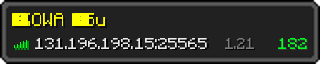 Userbar 320x64 in minecraft style for 131.196.198.15:25565