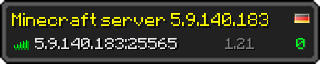 Userbar 320x64 in minecraft style for 5.9.140.183:25565