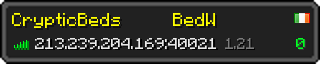 Userbar 320x64 in minecraft style for 213.239.204.169:40021