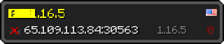 Userbar 320x64 in minecraft style for 65.109.113.84:30563