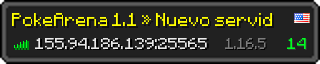 Userbar 320x64 in Minecraft-Stil für den Server 155.94.186.139:25565