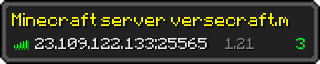 Userbar 320x64 in minecraft style for 23.109.122.133:25565