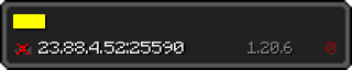 Юзербар 320x64 у стилі майнкрафт для сервера 23.88.4.52:25590