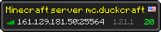 Userbar 320x64 in minecraft style for 161.129.181.50:25564