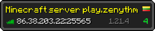 Userbar 320x64 in Minecraft-Stil für den Server 86.38.203.22:25565