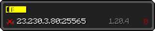 Юзербар 320x64 в стиле майнкрафт для сервера 23.230.3.80:25565