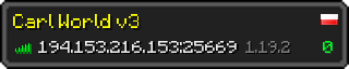 Userbar 320x64 in minecraft style for 194.153.216.153:25669