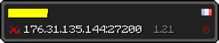 Userbar 320x64 in minecraft style for 176.31.135.144:27200
