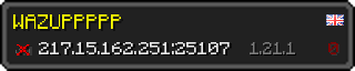 Userbar 320x64 in minecraft style for 217.15.162.251:25107