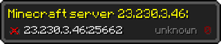 Userbar 320x64 in minecraft style for 23.230.3.46:25662