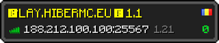 Userbar 320x64 in minecraft style for 188.212.100.100:25567