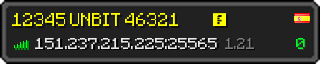 Userbar 320x64 in minecraft style for 151.237.215.225:25565