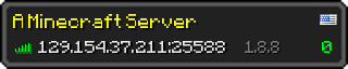 Userbar 320x64 in minecraft style for 129.154.37.211:25588