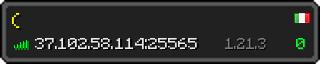 Userbar 320x64 in minecraft style for 37.102.58.114:25565