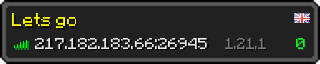 Userbar 320x64 in minecraft style for 217.182.183.66:26945