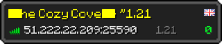 Userbar 320x64 in Minecraft-Stil für den Server 51.222.22.209:25590