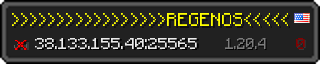 Userbar 320x64 in Minecraft-Stil für den Server 38.133.155.40:25565